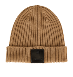 Givenchy Leather patch beanie, Wool,Beige,MII,3*